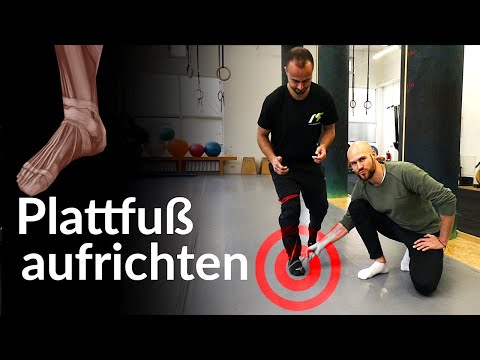 Plattfuß wieder AUFRICHTEN durch funktionale Übung👣