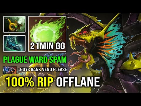 How to 100% Delete Offlane EZ 21Min GG Most Annoying Venomancer Dota 2