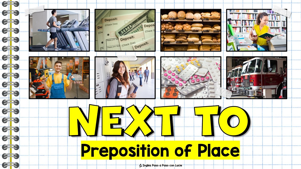 Cómo Usar "Next To" en Inglés: Preposiciones de Lugar | Lugares de la Ciudad