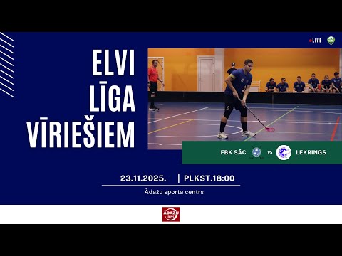 2025-11-23, 18:00, Elvi līga, FBK SĀC - Lekrings