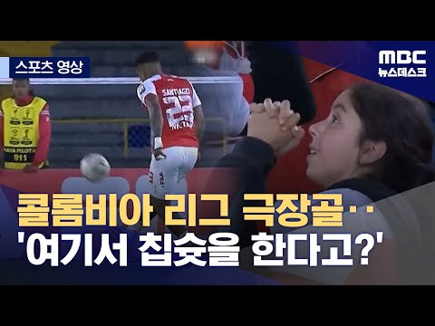 [스포츠 영상] 콜롬비아 리그 극장골‥'여기서 칩슛을 한다고?'