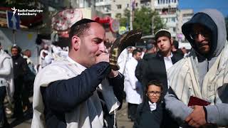 עשרות אלפי עולי רגל חסידיים חוגגים את ראש השנה באומן, אוקראינה - 2021