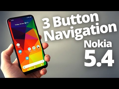 Nokia 5.4 : Add Navigation Bar Buttons & Swap from Gesture Control ( Back, Home,App Drawer)