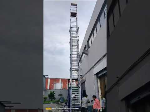 Aluminium Extendable Tower Ladder Tiltable
