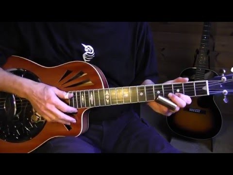 Slide Guitar Lesson - Booze and Blues - open G tuning -  TAB avl