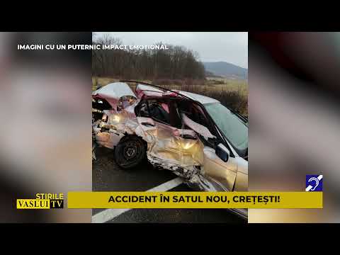 ȘTIRE ACCIDENT IN SATUL NOU, CRETESTI! 11 01 2022