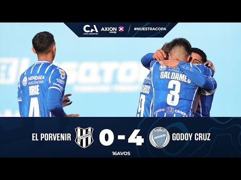 16avos: El Porvenir 0 - Godoy Cruz 4
