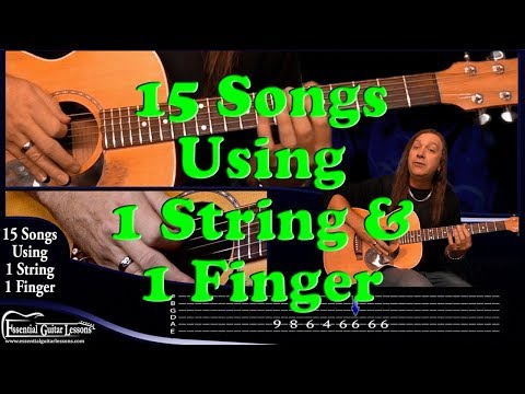 15 1 String Guitar Songs – Beginners Guitar Songs – Easy Songs to Play on Guitar