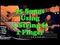 15 1 String Guitar Songs Beginners Guitar Songs Easy Songs To Play On Guitar