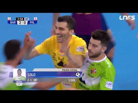 Gol Lolo (2-1) FC Barcelona Lassa - Palma Futsal. J9, 1Div. LNFS