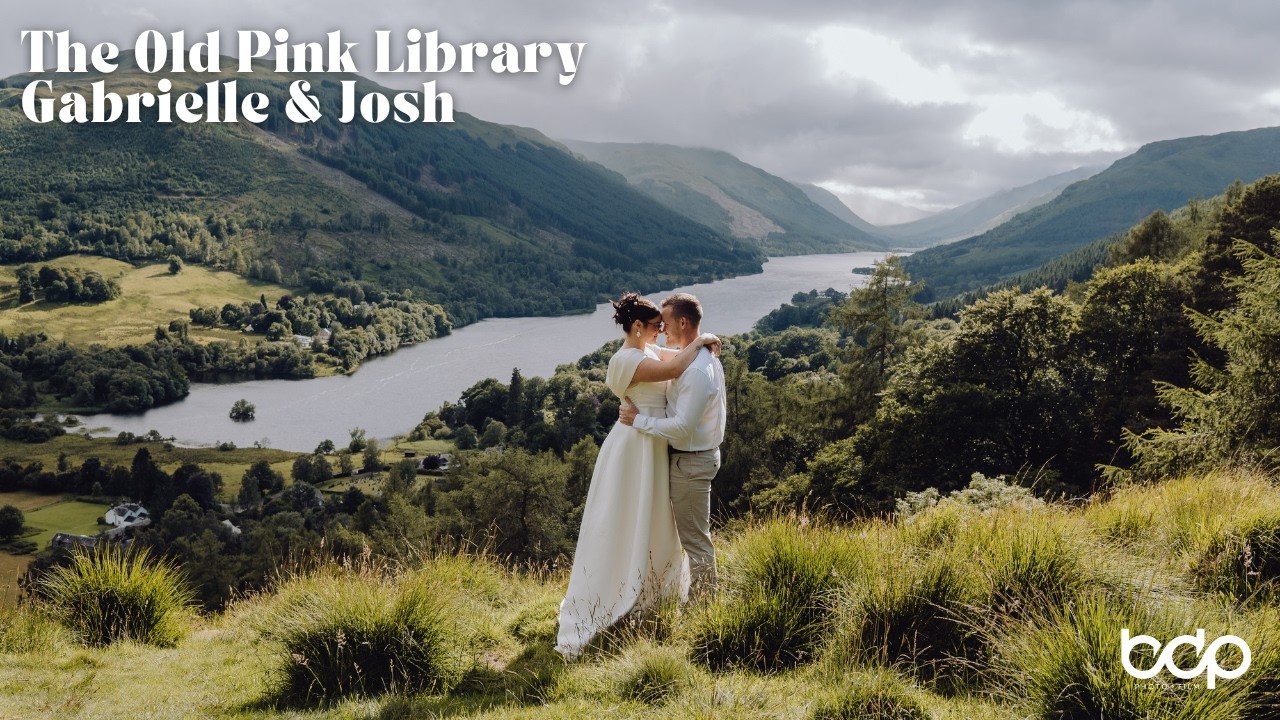 The Old Pink Library wedding photography and film