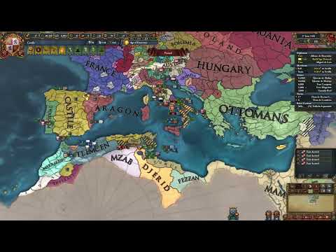 Eu4 Beginner 1.34 Walkthrough - Naples PU and Mamluks - Castile/Spain #4