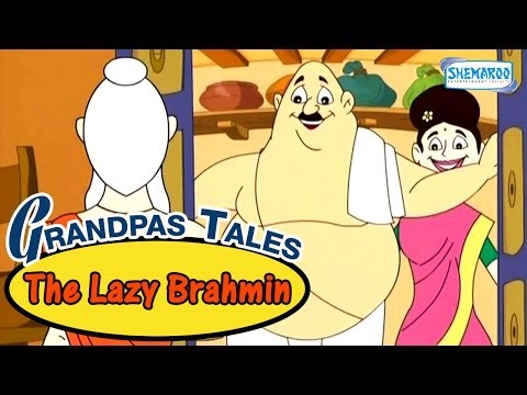 Grandpas Treasure Of Tales - Lazy Brahmin - Funny Animated Episode 2