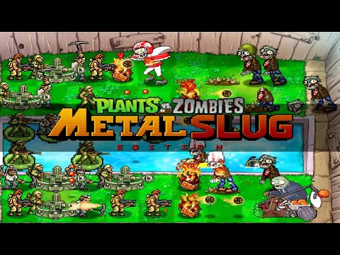 Plants vs Zombies Metal Slug Edition (Gameplay & Link Download)