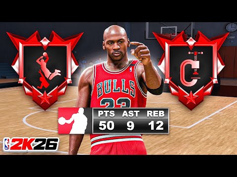 *FULLY OPTIMIZED* PRIME MICHAEL JORDAN BUILD is UNGUARDABLE in the RANDOM REC (NBA 2K26)