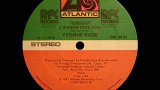YVONNE GAGE   TONIGHT I WANNA LOVE YOU