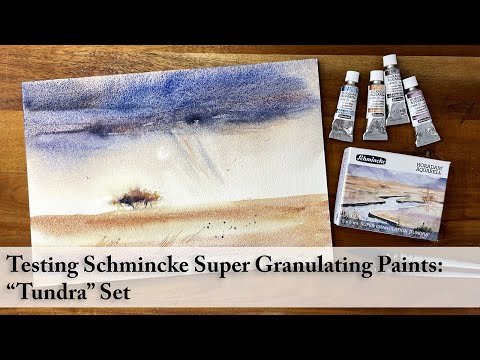 Schmincke Super Granulation Tundra Set - Testing Some of the Colours | Watercolour Demonstration