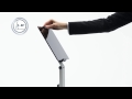Tablethalter Floor silber DURABLE 8932-23 Bodenständer Produktbild Video S
