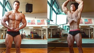 Vegan Bodybuilder - Paul Unterleitner Flexing Muscle Flexing Biceps Young Muscle Workout