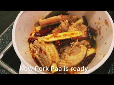 How To Cook (Bhutanese Dish Pork Paa)Recipe.