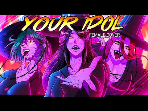 Your Idol - SAJA BOYS ( Female Cover ) [ KPop Demon Hunters ] [ANIMATED SONG]