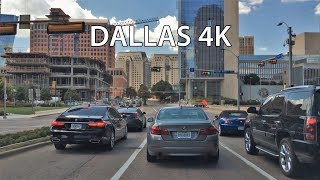 Driving Downtown - Dallas Texas USA