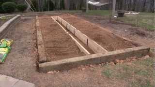 Raised Bed Garden - In-Ground Hybrid with Railroad Ties