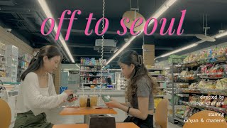 off we go to... SEOUL 🎀 🌟 (korea vlog) | exploring cafes, han river, lotte world