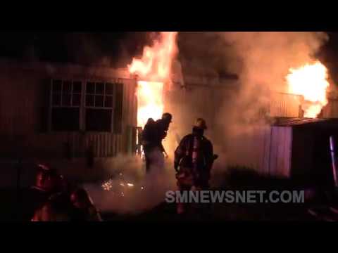 Trailer Fire at Ace Lane, in Lexington Park, Maryland