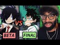 Rating My Hero Academia Beta Vs Final Designs Then Vs Now