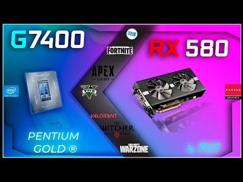 🧿Intel Pentium G7400 in 15 Games  ---- RX 580 ----- |  in 2022