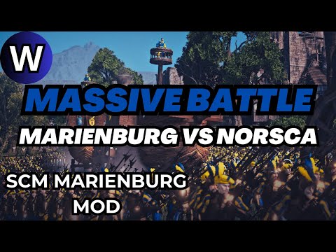 Total War Warhammer 3 Marienburg - MASSIVE CINEMATIC BATTLE