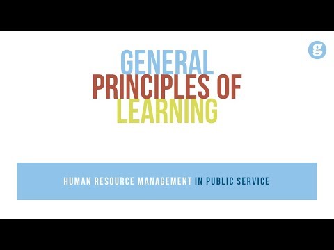 General Principles of Learning