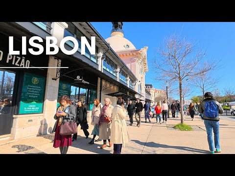 A Sunny Morning Walk in Lisbon PORTUGAL