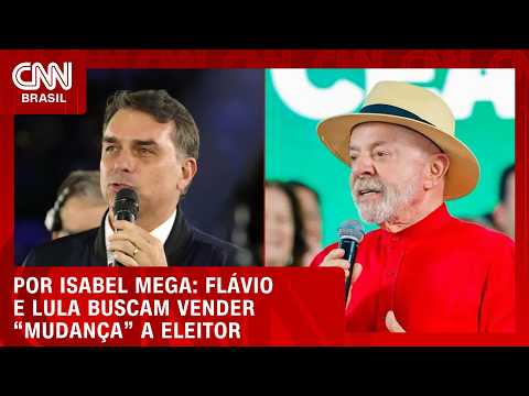 Flávio Bolsonaro e Lula buscam vender “mudança” a eleitor | LIVE CNN