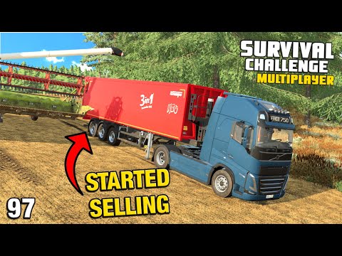 STARTING TO SELL EQUIPMENT AND FINAL HARVEST Survival Challenge Multiplayer CO-OP FS22 Ep 97