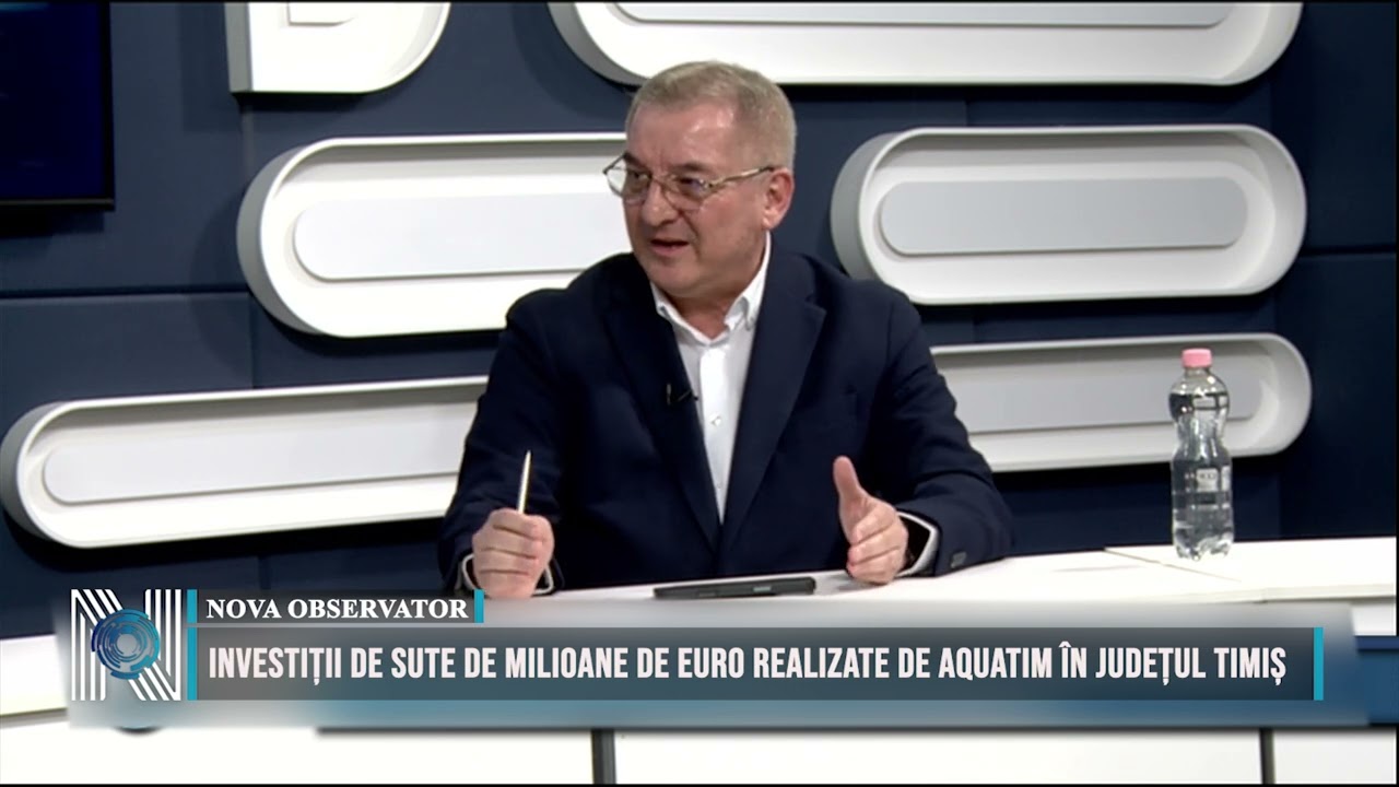 Investiții de sute de milioane de euro realizate de Aquatim în județul Timiș
