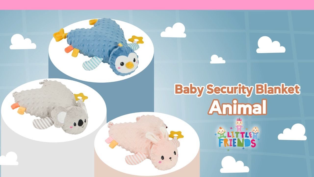 Baby Security Blanket Animal Little Friend