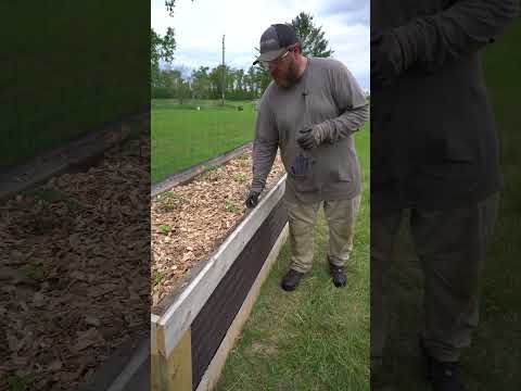 Building a Raised Garden Bed in an Orchard!