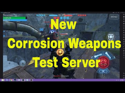 New Corrosion Weapons Sting, Wasp and Viper  Gameplay - War Robots Test Server