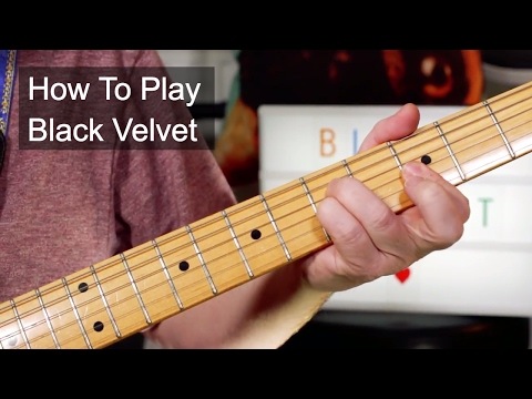 'Black Velvet' Alannah Myles Guitar Lesson