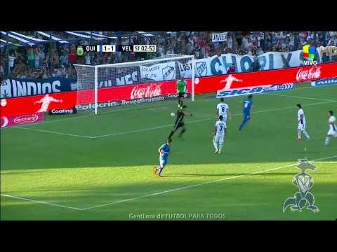 GOL HD | Quilmes 2 Vs Velez 1 | Torneo 2015 | Fecha 05 | Caraglio