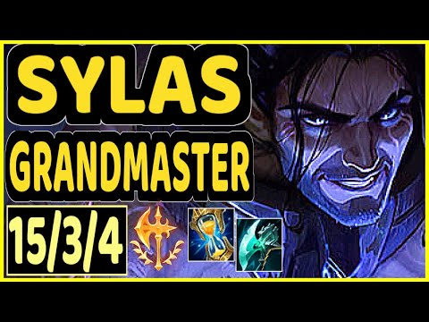SYLAS - 15/3/4 KDA GAMEPLAY - BR Ranked GRANDMASTER