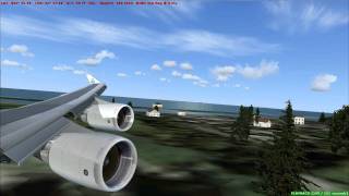 preview picture of video 'FSX PMDG 747 Landing Short Field @ De Kooy Navy EHKD (Multi-Angle)'