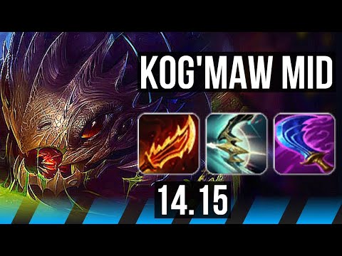 KOG'MAW vs LISSANDRA (MID) | 7 solo kills, Godlike, 52k DMG | EUNE Master | 14.15