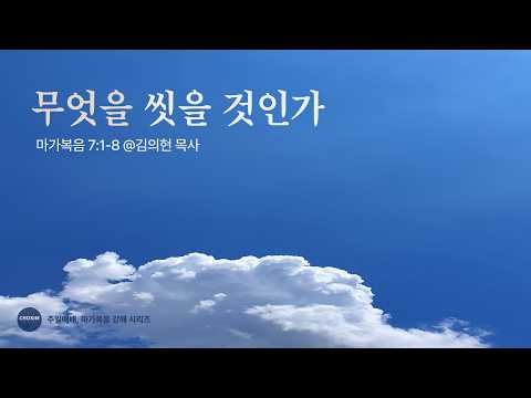 무엇을 씻을 것인가