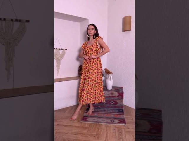 فستان ريفا – ألوان الحياة في تصميم صيفي