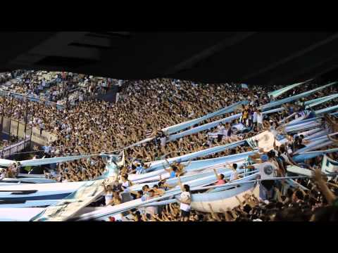 "Aunque no demos la vuelta Racing siempre es una fiesta - Racing 1 - 0 River" Barra: La Guardia Imperial • Club: Racing Club