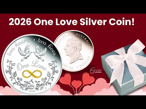 Unboxing the 2026 One Love 1oz Pure Silver Proof Colored Coin | The Perth Mint ❤️