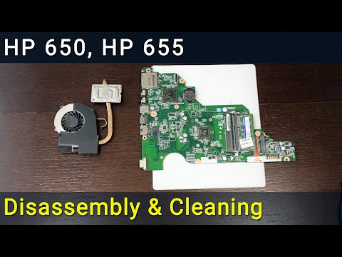 HP 650, HP 655 Disassembly, Fan Cleaning, and Thermal Paste Replacement Guide